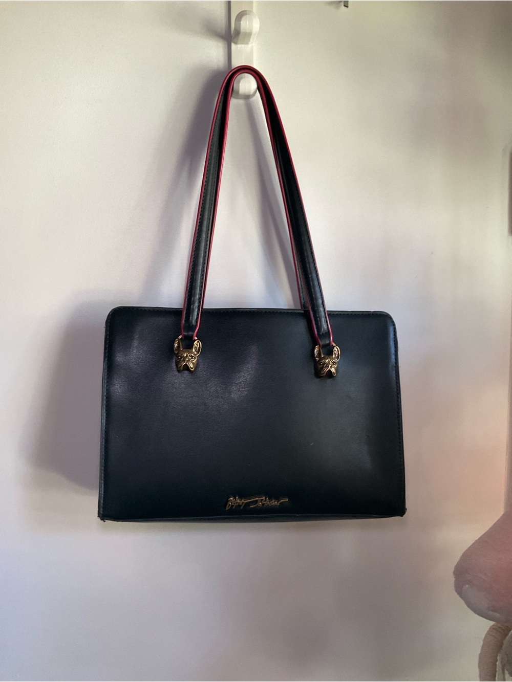Betsey Johnson French Bulldog shoulder bag